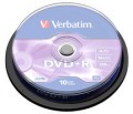 VERBATIM DVD+R 4.7GB 可燒錄多功能影音光碟 (10隻) -43498