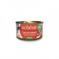 SCHESIR 吞拿魚鮮蝦貓主食啫喱罐頭 85g