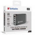 VERBATIM 4-PORT PD3.0 100W 旅行充電器