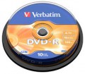 VERBATIM DVD-R 4.7GB 可燒錄多功能影音光碟 (10隻) - 43523