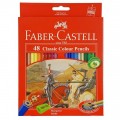 FABER-CASTELL 115858 48色木顏色筆 (紙盒裝)