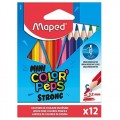 MAPED 862812 短杆特強硬度三角顏色筆 X 12色