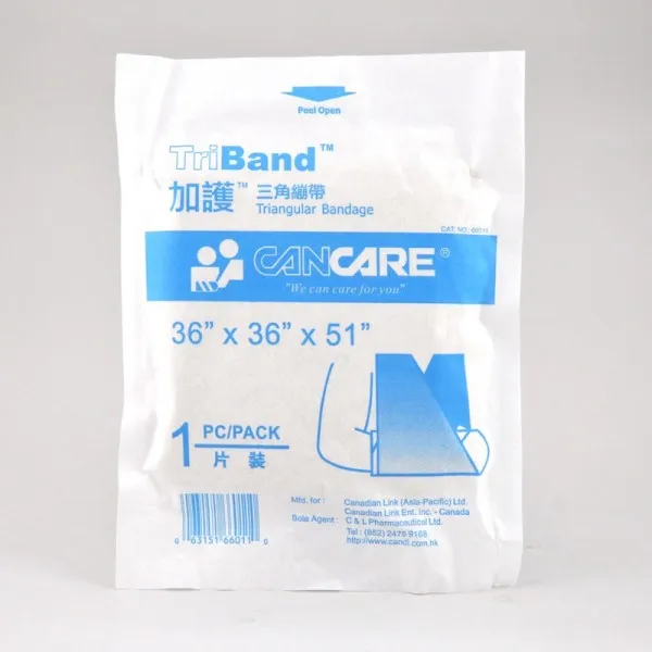 CANCARE TRIBAND TRIANGULAR BANDAGE 36" x 36" x 51"