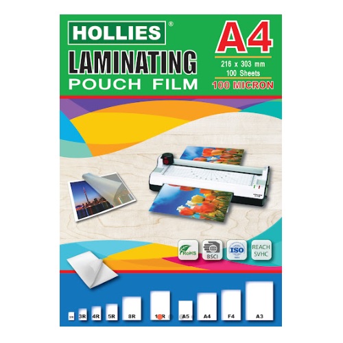 HOLLIES A4 過膠片 216MM X 303MM (100PCS)