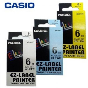 CASIO XR-6 標籤帶 6MM X 8M