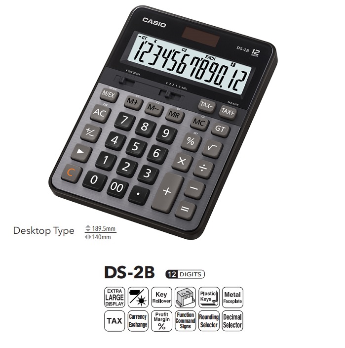 CASIO DS-2B 计数机 (12位)