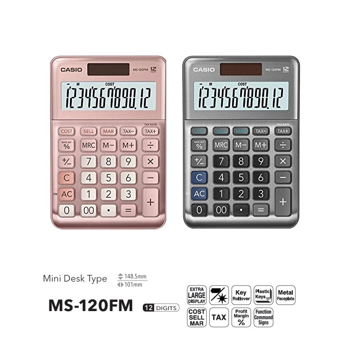 CASIO MS-120FM 計數機 (12位)