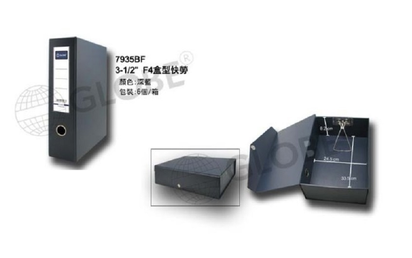 GLOBE 7935BF F4 3-1/2" 全包膠盒形快勞 / 黑色