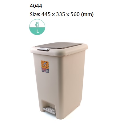 45L 方形脚踏+手按垃圾桶 #4044