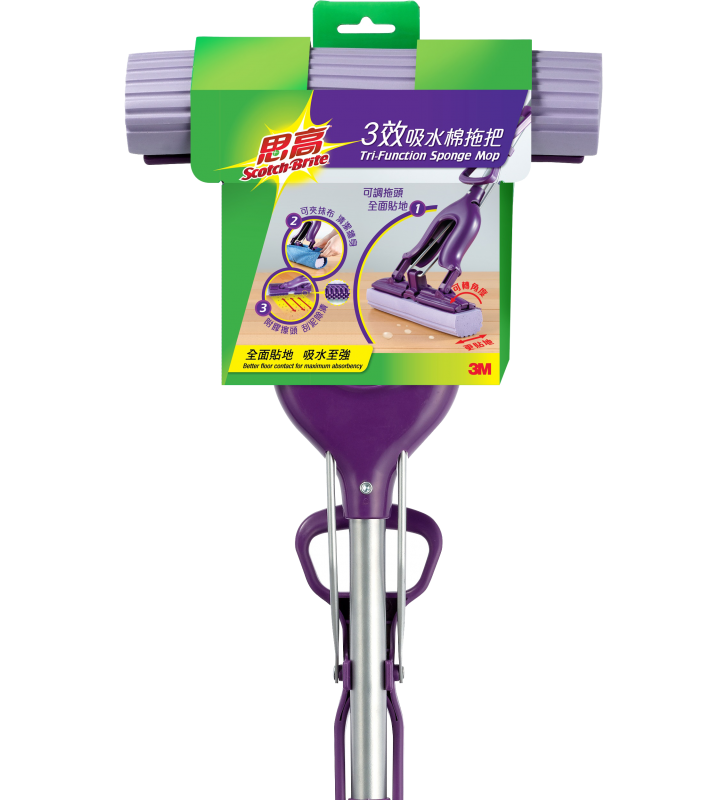 3M Scotch-Brite FM24T 思高輕巧吸水膠棉拖把