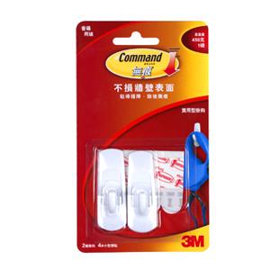 3M 17002HK 無痕掛鈎-中型 (負重量: 1磅)