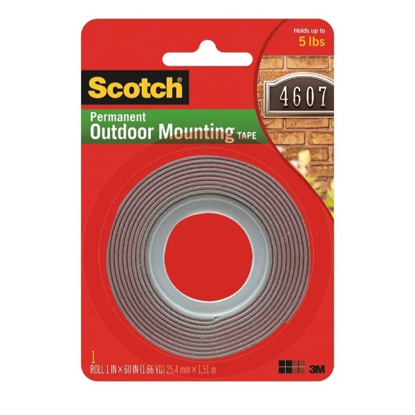 【停產】3M SCOTCH 4011 超強力雙面膠貼 (1" X 60"負重5磅)