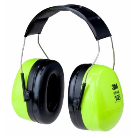 3M™ PELTOR™ OPTIME™ 105 H10A HV  OVER-THE-HEAD EARMUFF HEARING CONSERVATION