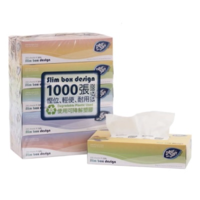 DEAR SOFT 2-PLY DEGRADABLE BOX FACIAL TISSUE (200'S X 5 BOXES)