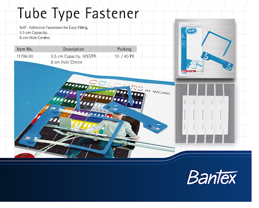 BANTEX 11796 TUBE TYPE FASTENER,5.5MM CAPACTY (10 SETS/BOX)