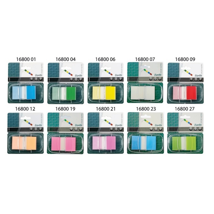 BANTEX 16800 单色抽取式胶质旗仔 / 25 x 44MM / 50'S