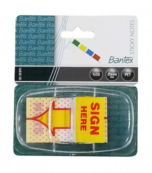 BANTEX 16830 SIGN HERE 膠質旗仔(25 x 44MM)