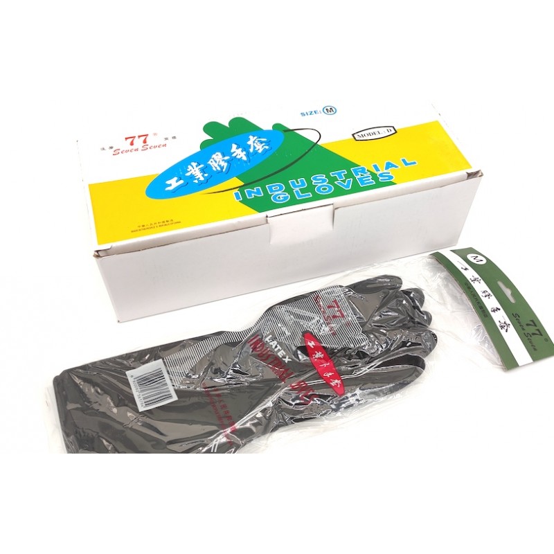 77 工業黑色膠手套