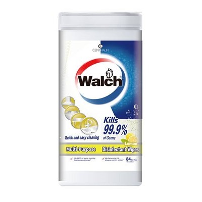 WALCH 威露士多用途消毒湿巾 - 柠檬味 (84片)