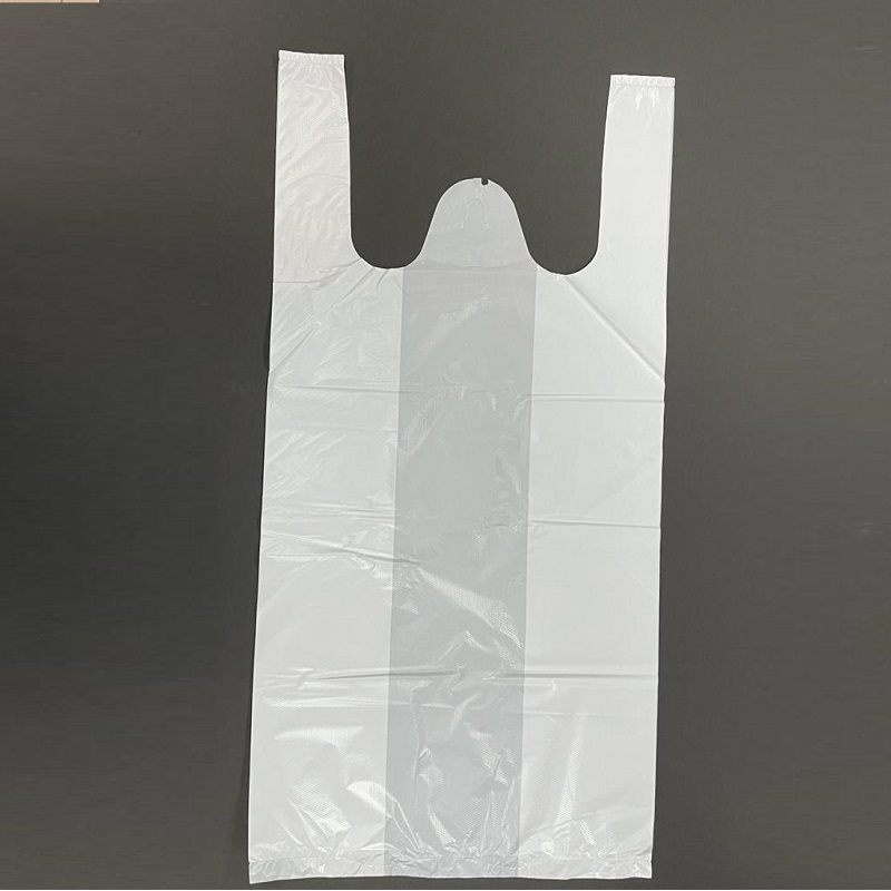 白色背心膠袋 12" x 24" + 8" (100個)