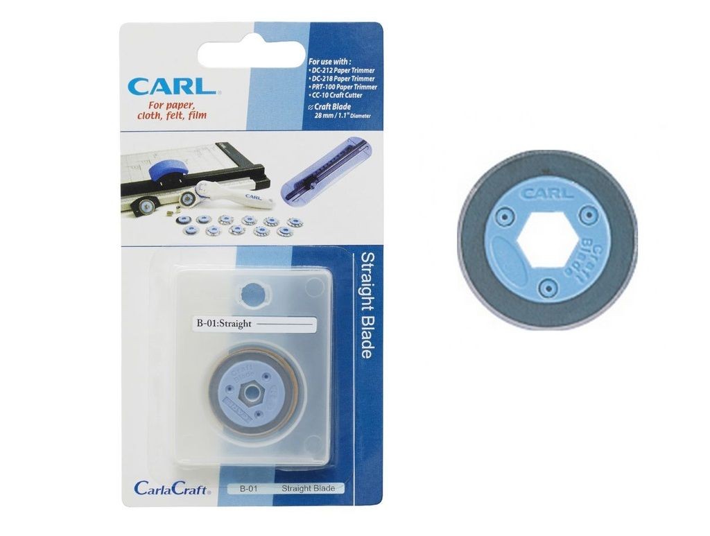 Carl B-01 切纸刀替换刀片 - 实线