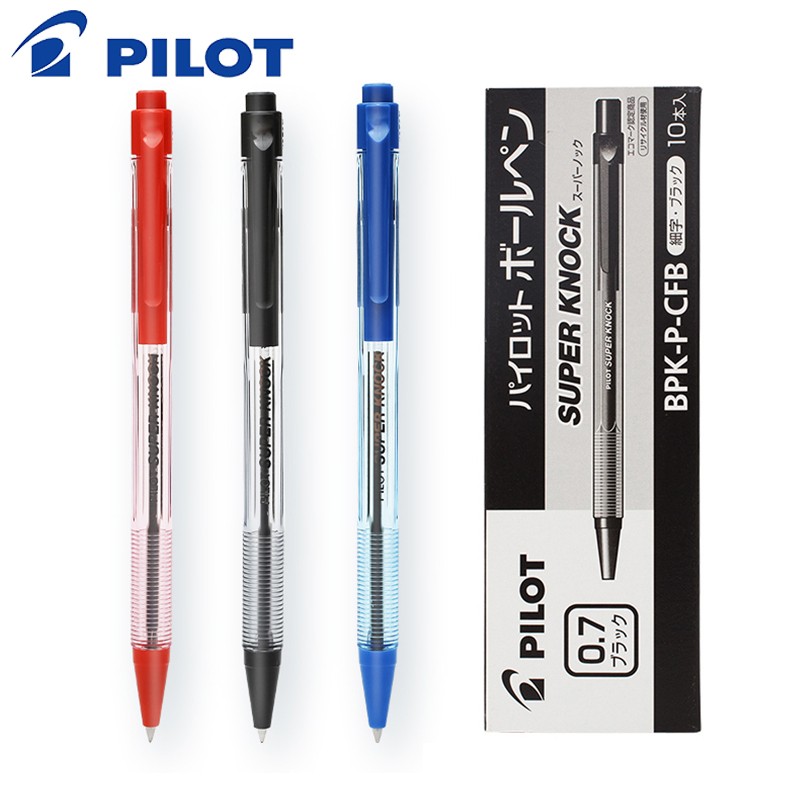 PILOT BPK-P SUPER KNOCK BALL PEN (0.7MM)