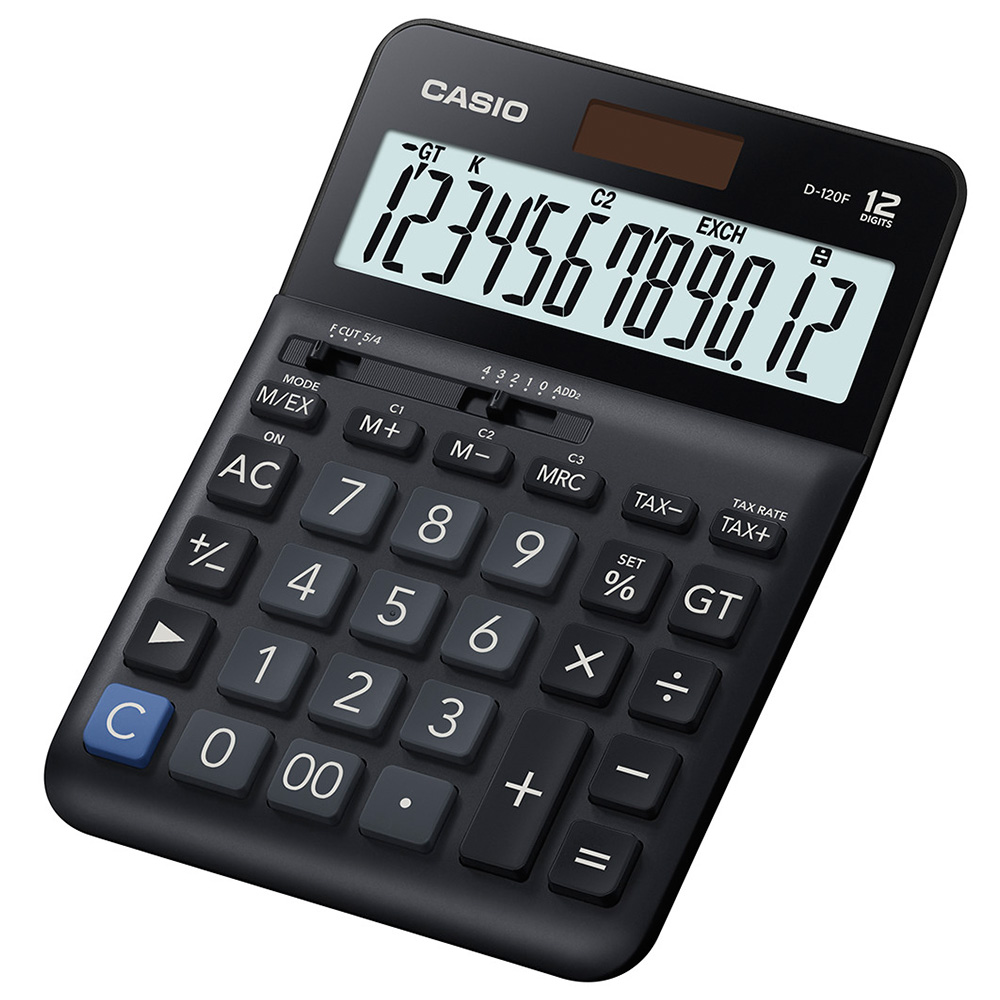 CASIO D-120F CALCULATOR (12 DIGIT)