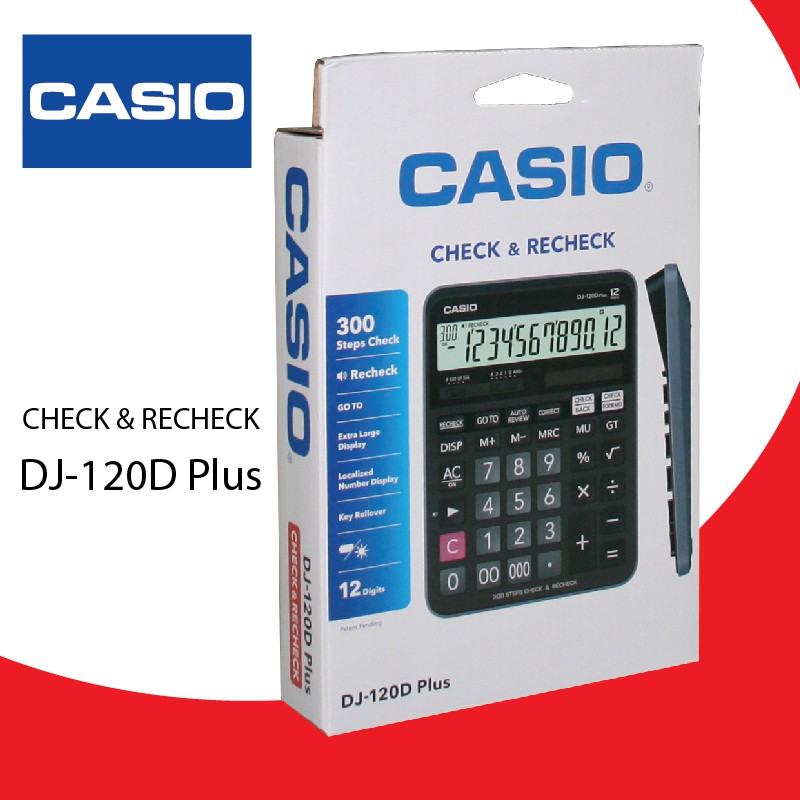 CASIO DJ-120D PLUS CALCULATOR (12 DIGIT)