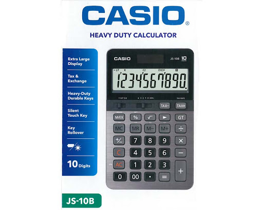 CASIO JS-10B CALCULATOR (10 DIGIT)