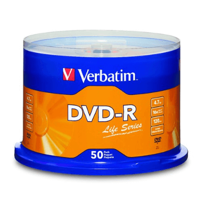 VERBATIM DVD-R LIFE SERIES 4.7GB 16X (50隻) #97176