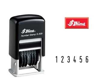 SHINY S-309 免印台數字印 (6位, 字高 3MM)