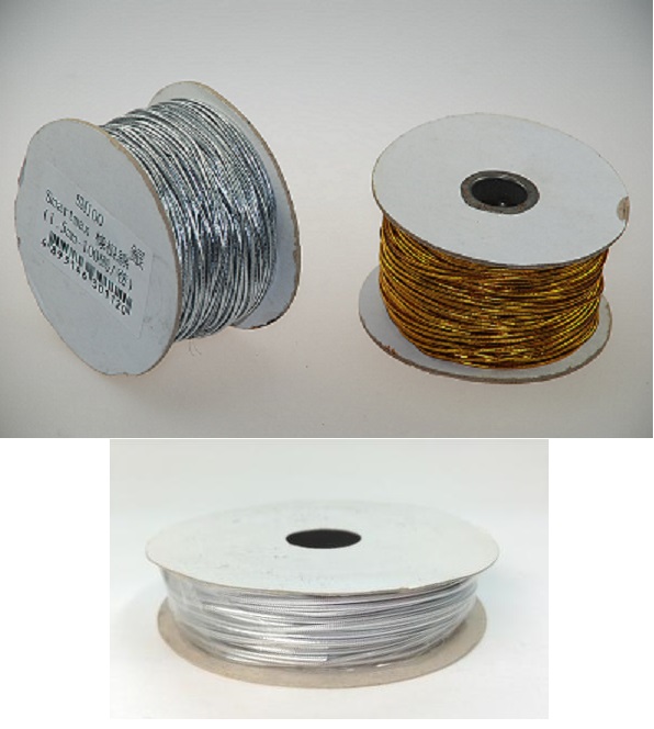 SINO-MARK SM144 -20 金銀橡筋線 1.5MM粗 X 20碼長