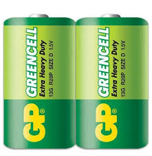 GP GREENCELL D 2'S SHRINK WRAP