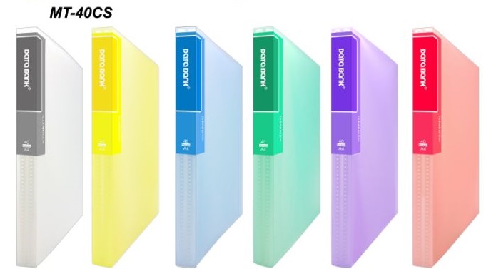 DATA BANK MT-40CS A4 CLEAR BOOK , 40'S