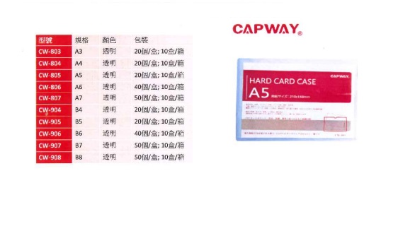CAPWAY CARD CASE 透明硬胶套