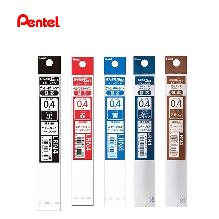 PENTEL XLRN4 0.4MM 啫喱筆替芯 (10支) (For BLN104/BLN74)