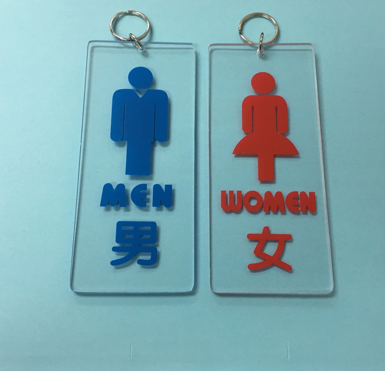 男/女匙扣 (透明膠 40 x 150MM)