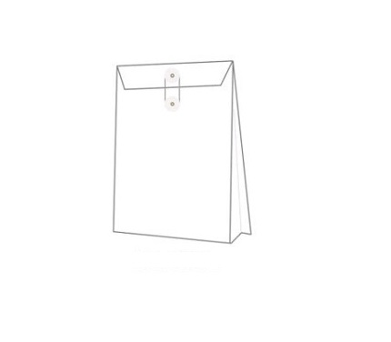 公文袋 9" x 12" + 2" 風琴 (A4) - 白色 (50個)