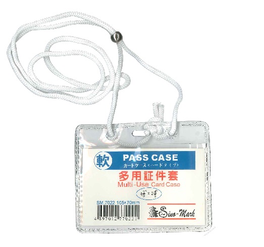 SM7022 MULTI-USE CARD CASE WITH NECK STRING 70 X 105 MM / 100PCS