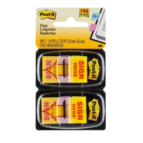 3M POST-IT 680-SH2 SIGN HERE 旗仔 / 孖装