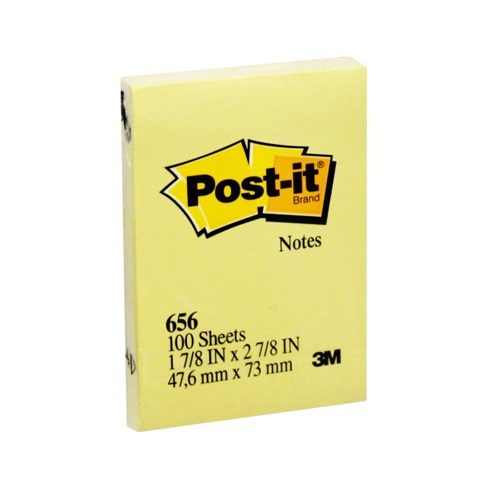 3M 656 POST-IT 報事貼 2" x 3" (黃色)