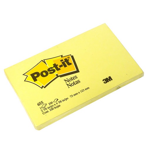 3M 655 POST-IT 報事貼 3" x 5" (黃色)
