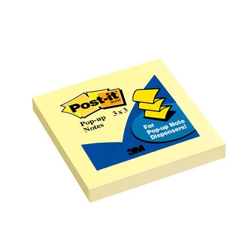 3M R330-YW POST-IT 抽取式报事贴 3" X 3" / 黄色
