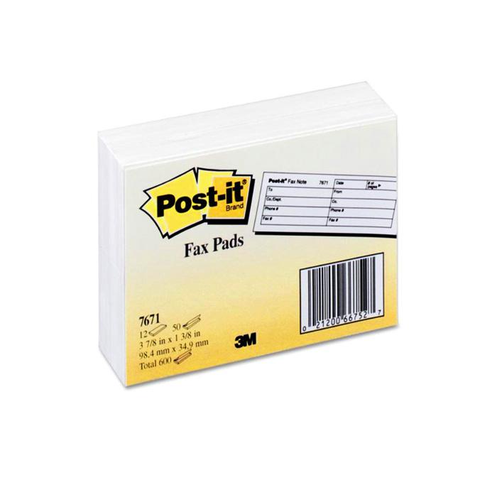 3M POST-IT FAX NOTE 7671 传真便条纸