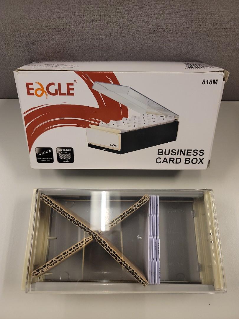 EAGLE 818M BUSINESS CARD BOX / 600 CARDS