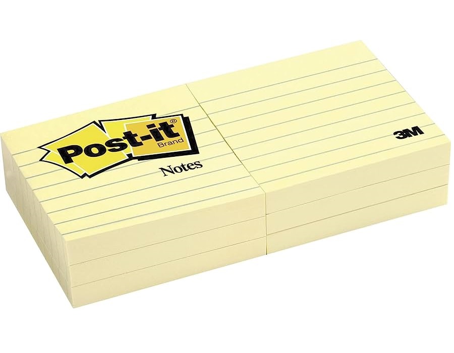 3M POST-IT 630SS 黄色单行 报事贴  3" X 3" X 12 PAD