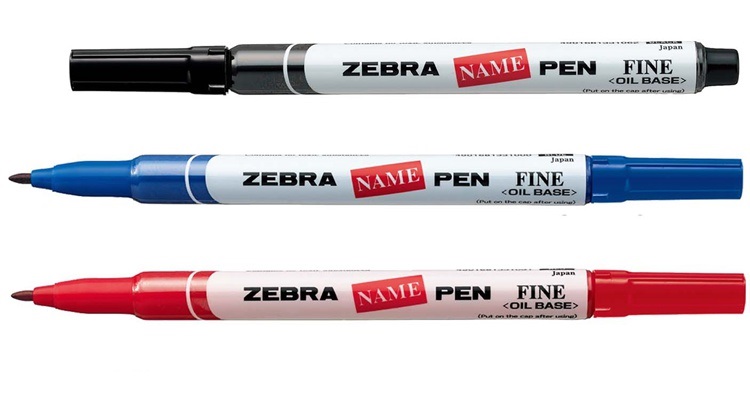 ZEBRA NAME PEN 油性签字笔