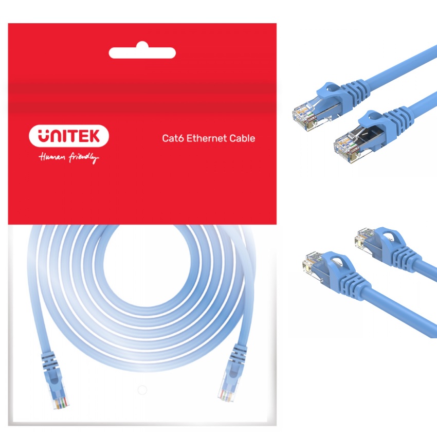 UNITEK UTP CAT.6 RJ45 / 8P8C / M TO M