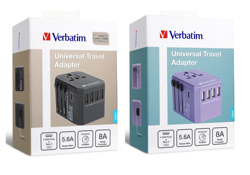VERBATIM 5 PORT 5.6A 通用旅行轉插