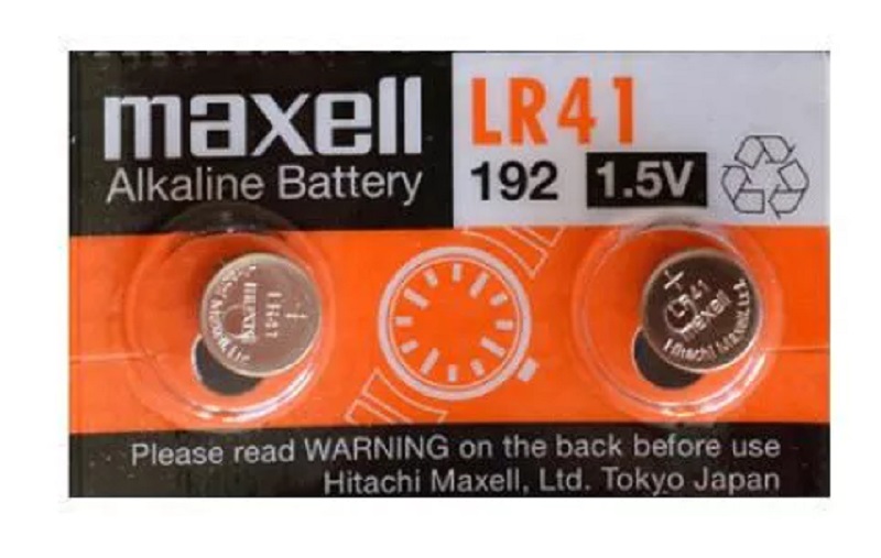 MAXELL LR41 192 1.5V LITHIUM BATTERY (2'S /PACK)